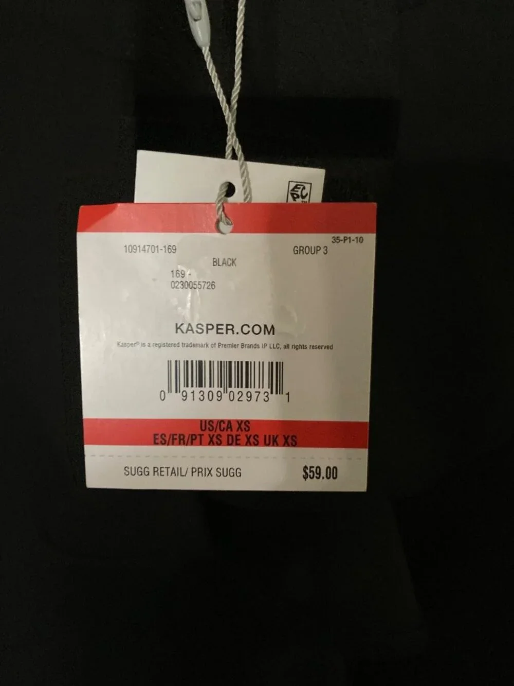 KASPER Women's Black Cascade Ruffle Sleeveless Top Blouse Size XS NWT - Picture 4 of 6